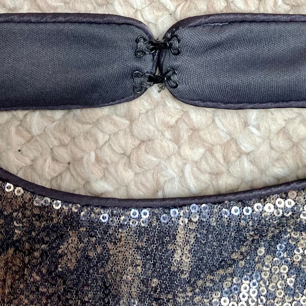 Betsy & Adam Sequin Formal Short Dress - Picture 9 of 14
